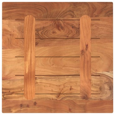 vidaXL Επιφάνεια Τραπεζιού Τετράγωνη 50x50x2,5cm Μασίφ Ξύλο Ακακίας 1 τεμ.