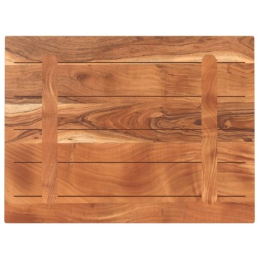 vidaXL Επιφάνεια Τραπεζιού Ορθογώνια 80x70x3,8cm Μασίφ Ξύλο Ακακίας 1 τεμ.