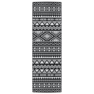 vidaXL Χαλί εξωτερικού χώρου ARAKIL Μαύρο 80x250 cm PP