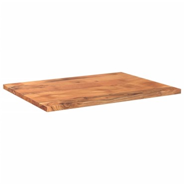 vidaXL Επιφάνεια Τραπεζιού Ορθογώνια 80x70x2,5cm Μασίφ Ξύλο Ακακίας 1 τεμ.