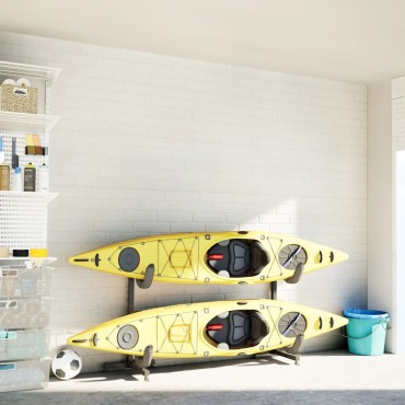 vidaXL Ράφι Αποθήκευσης Καγιάκ για 2 Καγιάκ 250x57x127,5 εκ. Ατσάλι