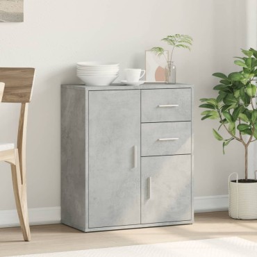 vidaXL Βοηθητικό Ντουλάπι Γκρι Σκυρ. 60x31x70cm από Επεξεργασμένο Ξύλο 1 τεμ.