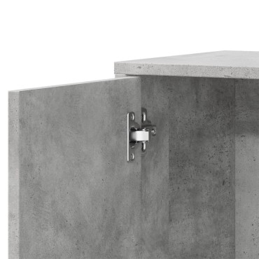 vidaXL Βοηθητικά Ντουλάπια 2 τεμ. Γκρι Σκυρ. 60x31x70cm Επεξεργ. Ξύλο