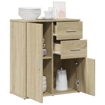 vidaXL Βοηθητικό Ντουλάπι Sonoma Δρυς 60x31x70cm Επεξεργασμένο Ξύλο 1 τεμ.