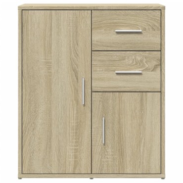 vidaXL Βοηθητικό Ντουλάπι Sonoma Δρυς 60x31x70cm Επεξεργασμένο Ξύλο 1 τεμ.