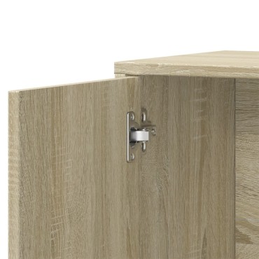 vidaXL Βοηθητικό Ντουλάπι Sonoma Δρυς 60x31x70cm Επεξεργασμένο Ξύλο 1 τεμ.
