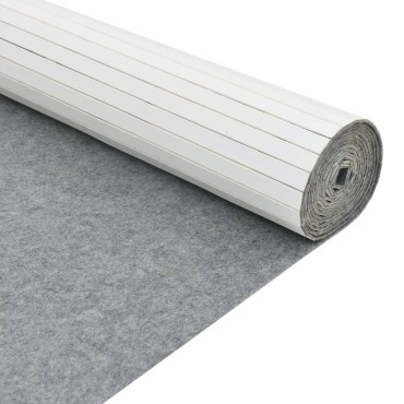 vidaXL Διαχωριστικό Δωματίου Λευκό 165x400cm από Μπαμπού 1 τεμ.
