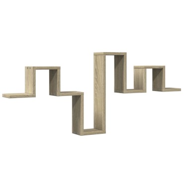 vidaXL Ράφι Τοίχου Sonoma Δρυς 104,5x10x43cm από Επεξεργασμένο Ξύλο 1 τεμ.