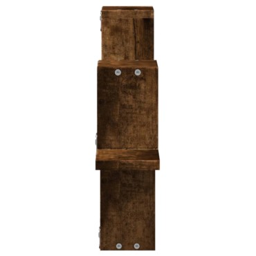 vidaXL Ραφιέρα Τοίχου Καπνιστή Δρυς 104,5x10x43cm Επεξεργασμένο Ξύλο 1 τεμ.