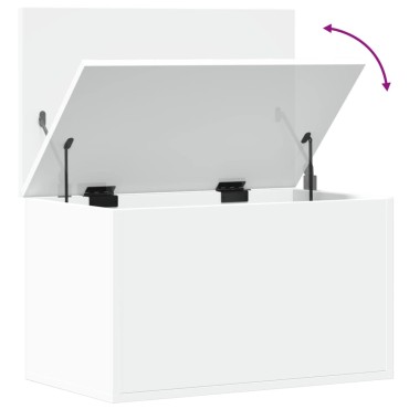 vidaXL Κουτί Αποθήκευσης Λευκό 60x35x35cm από Επεξεργασμένο Ξύλο 1 τεμ.