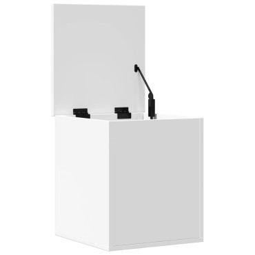 vidaXL Κουτί Αποθήκευσης Λευκό 40x42x46cm Επεξεργασμένο Ξύλο 1 τεμ.