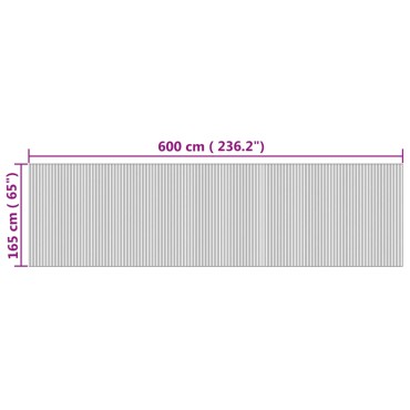 vidaXL Διαχωριστικό Δωματίου Φυσικό 165x600cm από Μπαμπού 1 τεμ.