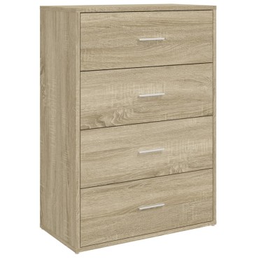 vidaXL Βοηθητικά Ντουλάπια 2 τεμ. Sonoma Δρυς 60x31x84cm Επεξ. Ξύλο