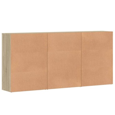 vidaXL Βοηθητικά Ντουλάπια 3 τεμ. Sonoma Δρυς 60x31x84cm Επεξ. Ξύλο