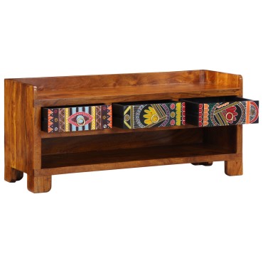 vidaXL Παγκάκι παπουτσιών 100x35x45cm από μασίφ ξύλο Ακακίας 1 τεμ.