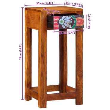 vidaXL Τηλεφωνική Βάση 35x35x75cm Μασίφ Ξύλο Ακακίας