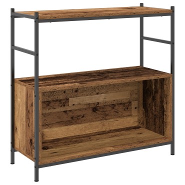 vidaXL Βιβλιοθήκη Καπνιστής Δρυς 80x30x78,5cm από Σύνθετο Ξύλο 1 τεμ.