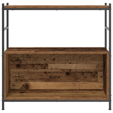 vidaXL Βιβλιοθήκη Καπνιστής Δρυς 80x30x78,5cm από Σύνθετο Ξύλο 1 τεμ.