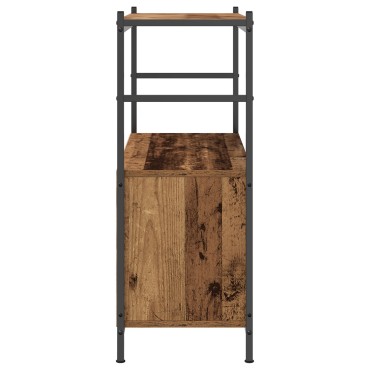 vidaXL Βιβλιοθήκη Καπνιστής Δρυς 80x30x78,5cm από Σύνθετο Ξύλο 1 τεμ.
