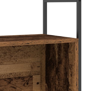 vidaXL Βιβλιοθήκη Καπνιστής Δρυς 80x30x78,5cm από Σύνθετο Ξύλο 1 τεμ.