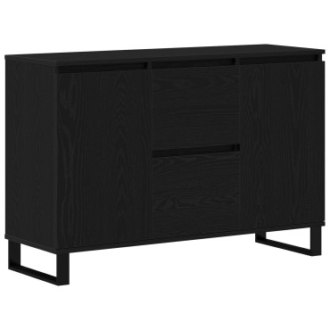 vidaXL Μπουφές Μαύρο Δρυς 104x35x70cm Κατασκευασμένο Ξύλο 1 τεμ.