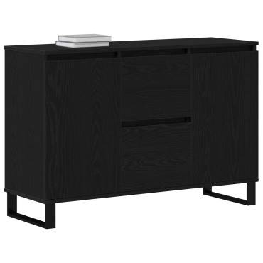 vidaXL Μπουφές Μαύρο Δρυς 104x35x70cm Κατασκευασμένο Ξύλο 1 τεμ.