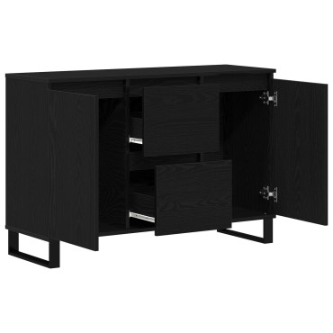vidaXL Μπουφές Μαύρο Δρυς 104x35x70cm Κατασκευασμένο Ξύλο 1 τεμ.