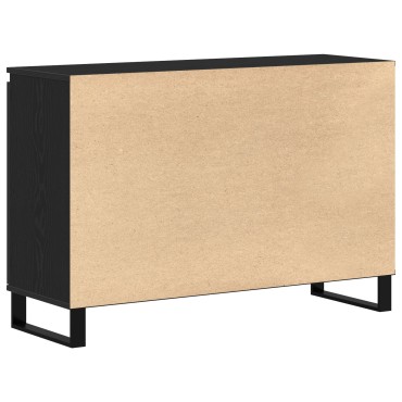 vidaXL Μπουφές Μαύρο Δρυς 104x35x70cm Κατασκευασμένο Ξύλο 1 τεμ.