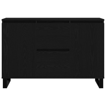 vidaXL Μπουφές Μαύρο Δρυς 104x35x70cm Κατασκευασμένο Ξύλο 1 τεμ.