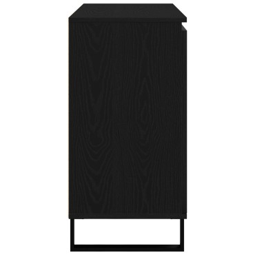 vidaXL Μπουφές Μαύρο Δρυς 104x35x70cm Κατασκευασμένο Ξύλο 1 τεμ.