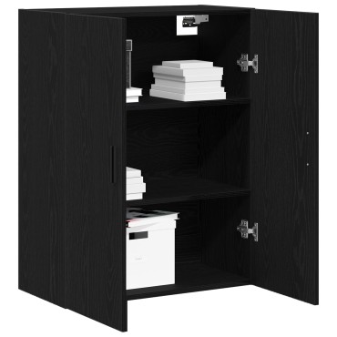 vidaXL Κρεμαστό Ντουλάπι Μαύρο Δρυς 69,5x34x90cm από Επεξεργασμένο Ξύλο 1 τεμ.