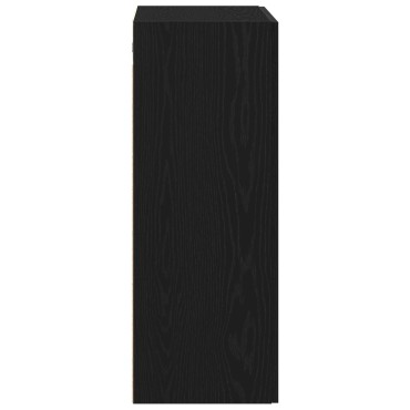 vidaXL Κρεμαστό Ντουλάπι Μαύρο Δρυς 69,5x34x90cm από Επεξεργασμένο Ξύλο 1 τεμ.