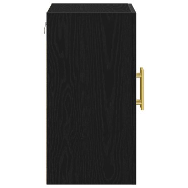 vidaXL Ντουλάπα Τοίχου Μαύρη Δρυς 60x31x70cm Κατασκευασμένο ξύλο 1 τεμ.