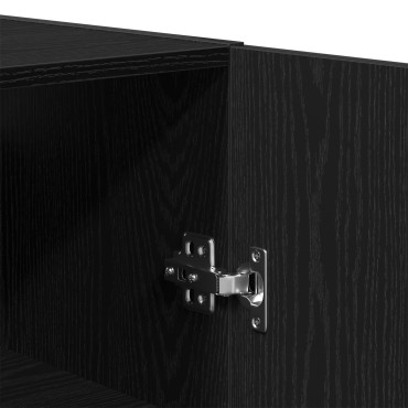 vidaXL Ντουλάπι Τοίχου Μαύρη Δρυς 60x31x60cm Επεξεργασμένο Ξύλο 1 τεμ.