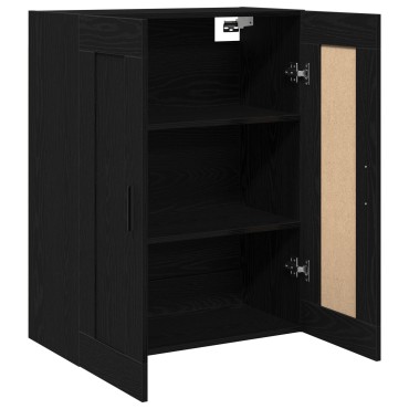 vidaXL Ντουλάπα Τοίχου από Μαύρη Οξιά 69,5x34x90cm Επεξεργασμένο Ξύλο 1 τεμ.