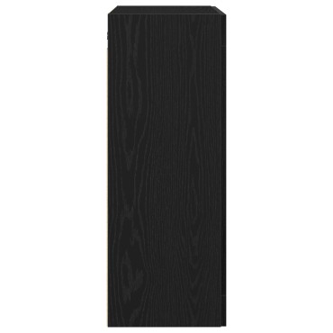 vidaXL Ντουλάπα Τοίχου από Μαύρη Οξιά 69,5x34x90cm Επεξεργασμένο Ξύλο 1 τεμ.