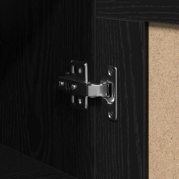 vidaXL Ντουλάπα Τοίχου από Μαύρη Οξιά 69,5x34x90cm Επεξεργασμένο Ξύλο 1 τεμ.