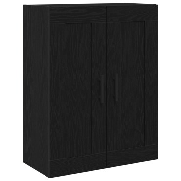 vidaXL Τοίχου Ντουλάπα Μαύρη Δρυς 69,5x34x90cm Επεξεργασμένο Ξύλο 1 τεμ.
