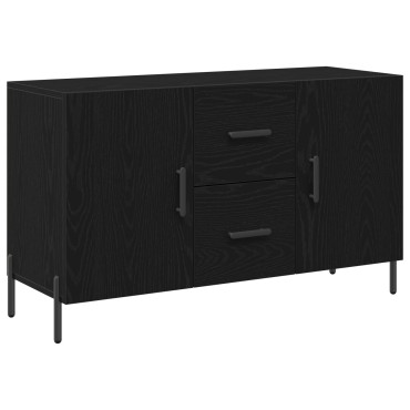 vidaXL Μπουφές Μαύρο Δρυς 100x36x60cm Συγκροτημένο Ξύλο 1 τεμ.