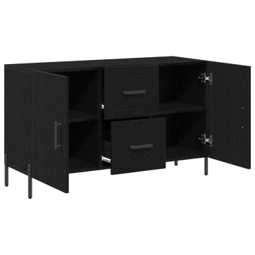 vidaXL Μπουφές Μαύρο Δρυς 100x36x60cm Συγκροτημένο Ξύλο 1 τεμ.