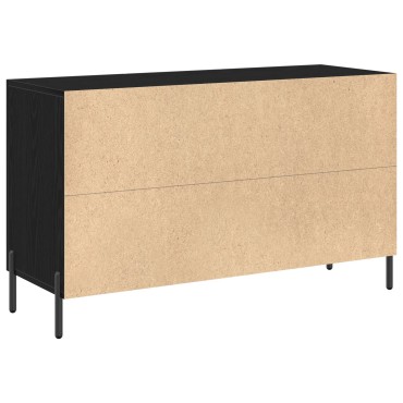 vidaXL Μπουφές Μαύρο Δρυς 100x36x60cm Συγκροτημένο Ξύλο 1 τεμ.