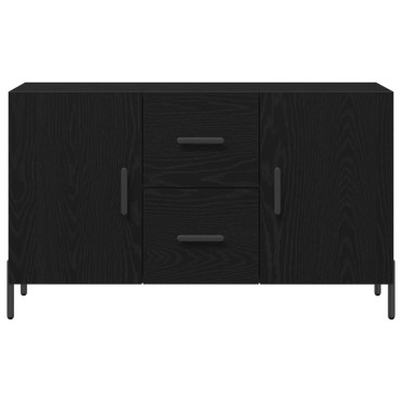 vidaXL Μπουφές Μαύρο Δρυς 100x36x60cm Συγκροτημένο Ξύλο 1 τεμ.