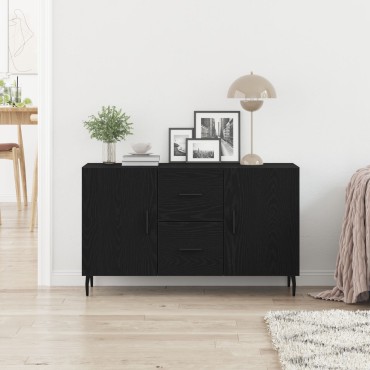 vidaXL Μπουφές Μαύρος Δρυς 100x36x60cm από Ξύλο 1 τεμ.