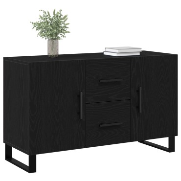 vidaXL Μπουφές Μαύρη Δρυς 100x36x60cm Κατασκευασμένο Ξύλο 1 τεμ.