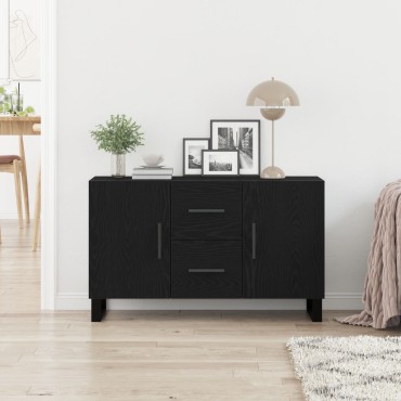 vidaXL Μπουφές Μαύρη Δρυς 100x36x60cm Κατασκευασμένο Ξύλο 1 τεμ.