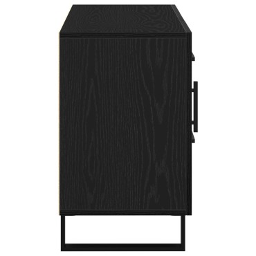 vidaXL Μπουφές Μαύρη Δρυς 100x36x60cm Κατασκευασμένο Ξύλο 1 τεμ.