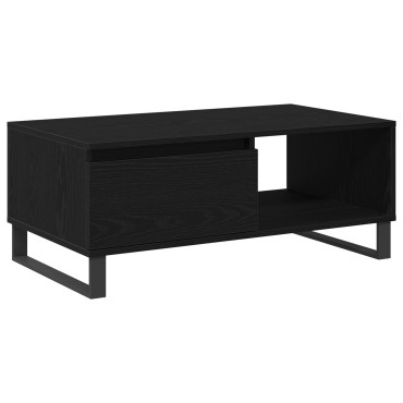 vidaXL Τραπέζι Καφέ Μαύρο Δρυς 90x50x36,5cm Επεξεργασμένο ξύλο 1 τεμ.