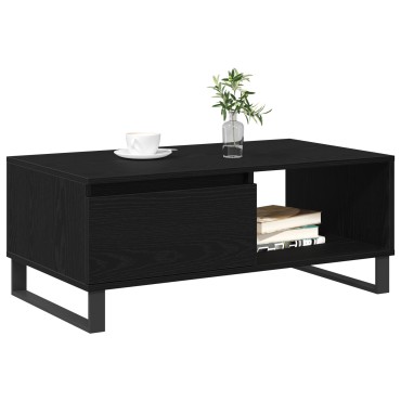 vidaXL Τραπέζι Καφέ Μαύρο Δρυς 90x50x36,5cm Επεξεργασμένο ξύλο 1 τεμ.
