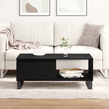 vidaXL Τραπέζι Καφέ Μαύρο Δρυς 90x50x36,5cm Επεξεργασμένο ξύλο 1 τεμ.