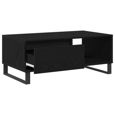 vidaXL Τραπέζι Καφέ Μαύρο Δρυς 90x50x36,5cm Επεξεργασμένο ξύλο 1 τεμ.